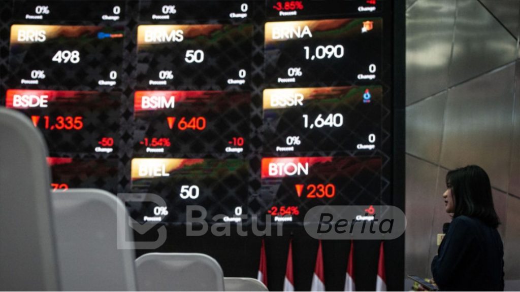 IHSG Sesi I Bertahan di Zona Merah pada Level 7.540