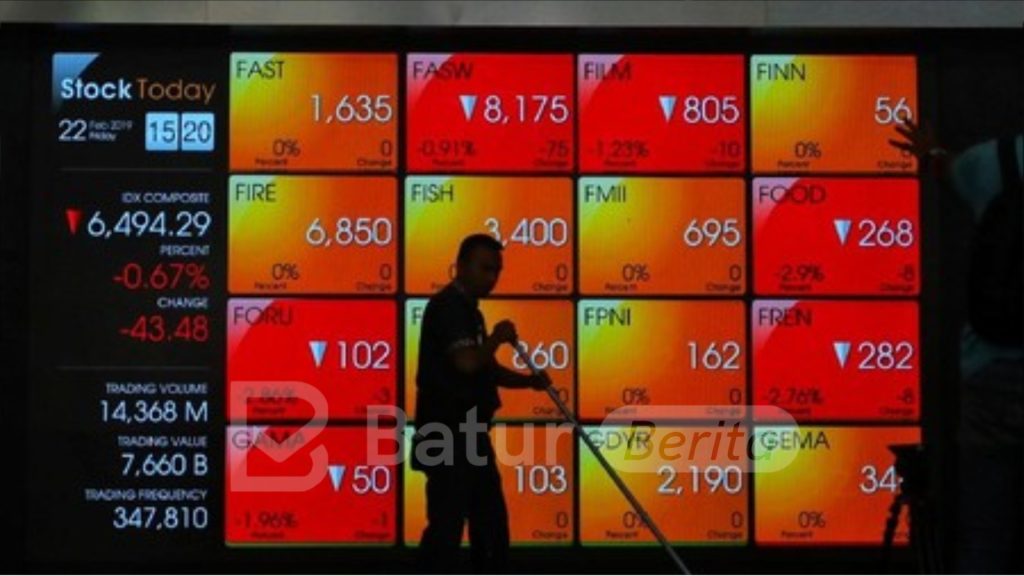 IHSG Sesi I Lanjut Melemah 0,58 Persen ke Level 7.500