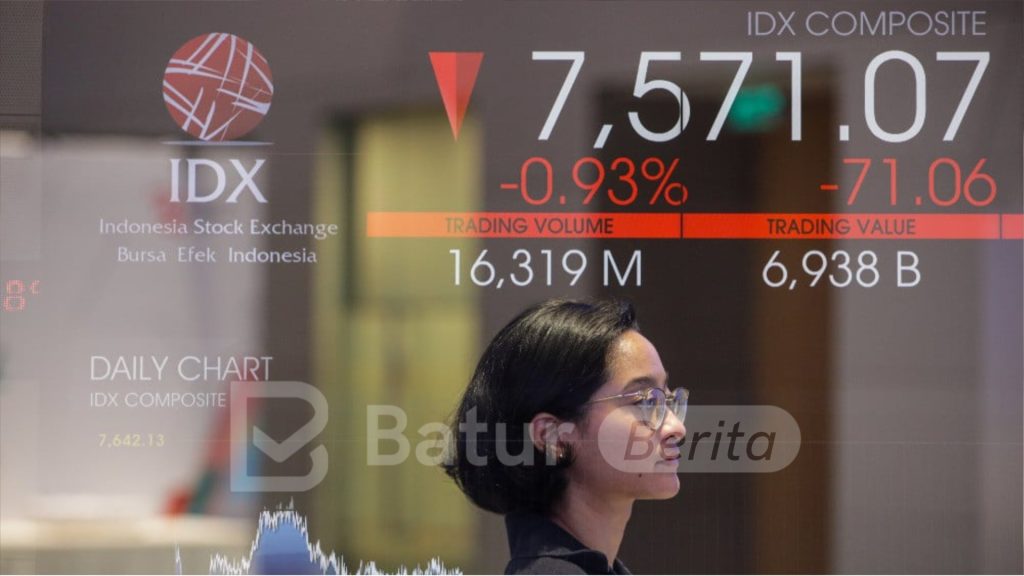 Lanjutkan Pelemahan, IHSG Ditutup Merosot ke Level 7.496