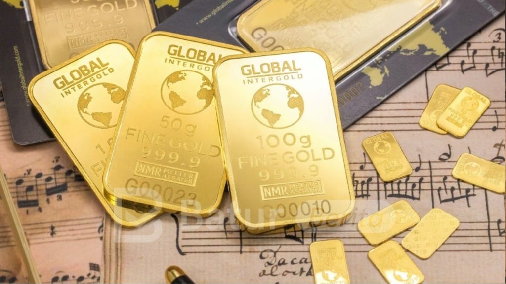 Harga Emas Global Datar saat Investor Nantikan Risalah Rapat The Fed