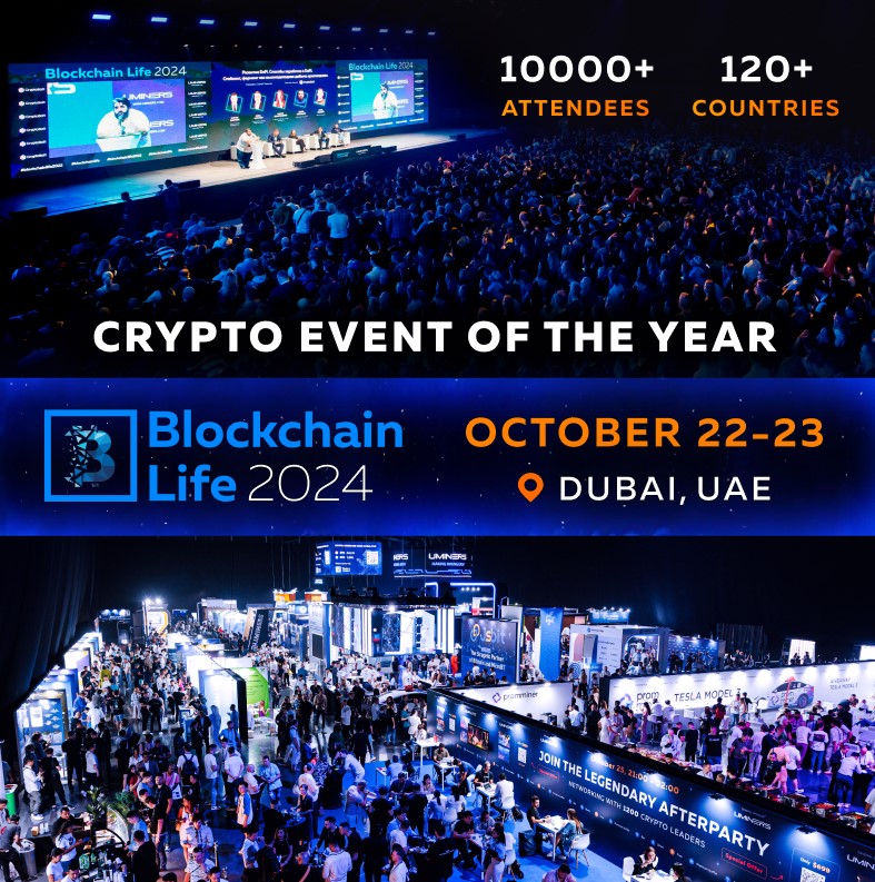 Acara Blockchain Internasional, Blockchain Life 2024, Digelar pada 22-23 Oktober di Dubai