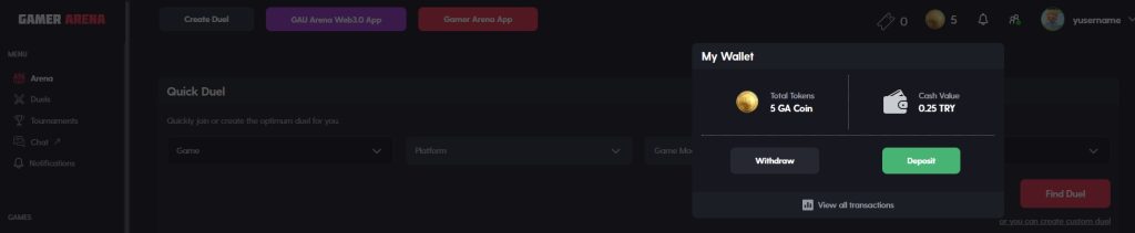 Mengenal Game Arena, Platform Game Berhadiah Crypto GAU