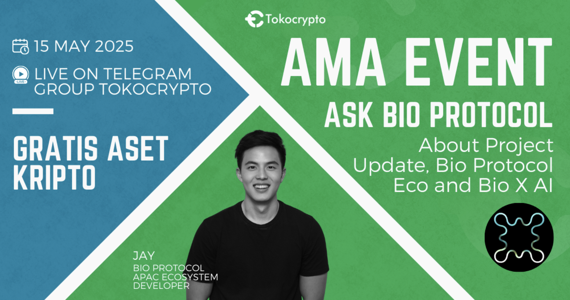 Tokocrypto x BIO Protocol Gelar AMA: Bahas Bioteknologi dan Web3