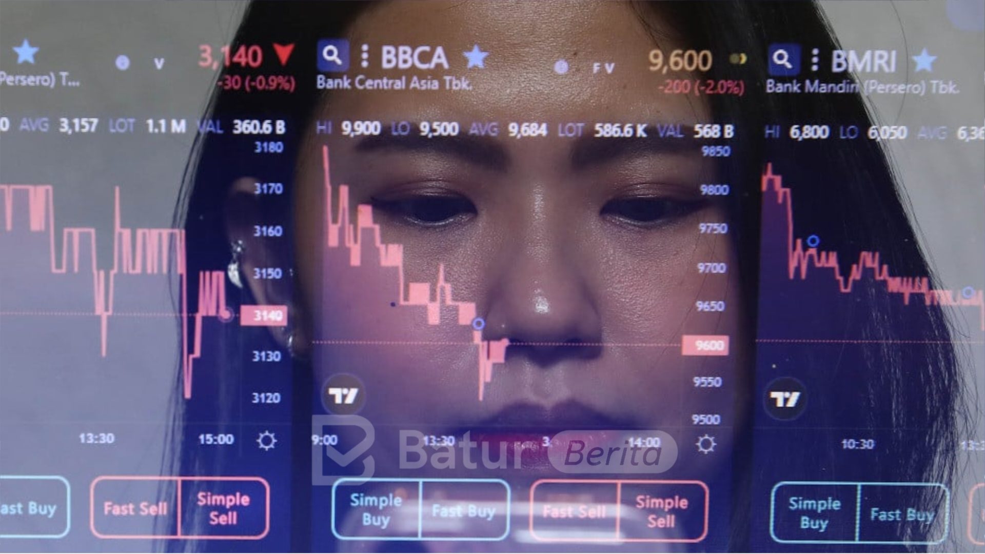 IHSG Sesi I Lanjut Melemah ke Level 7.210