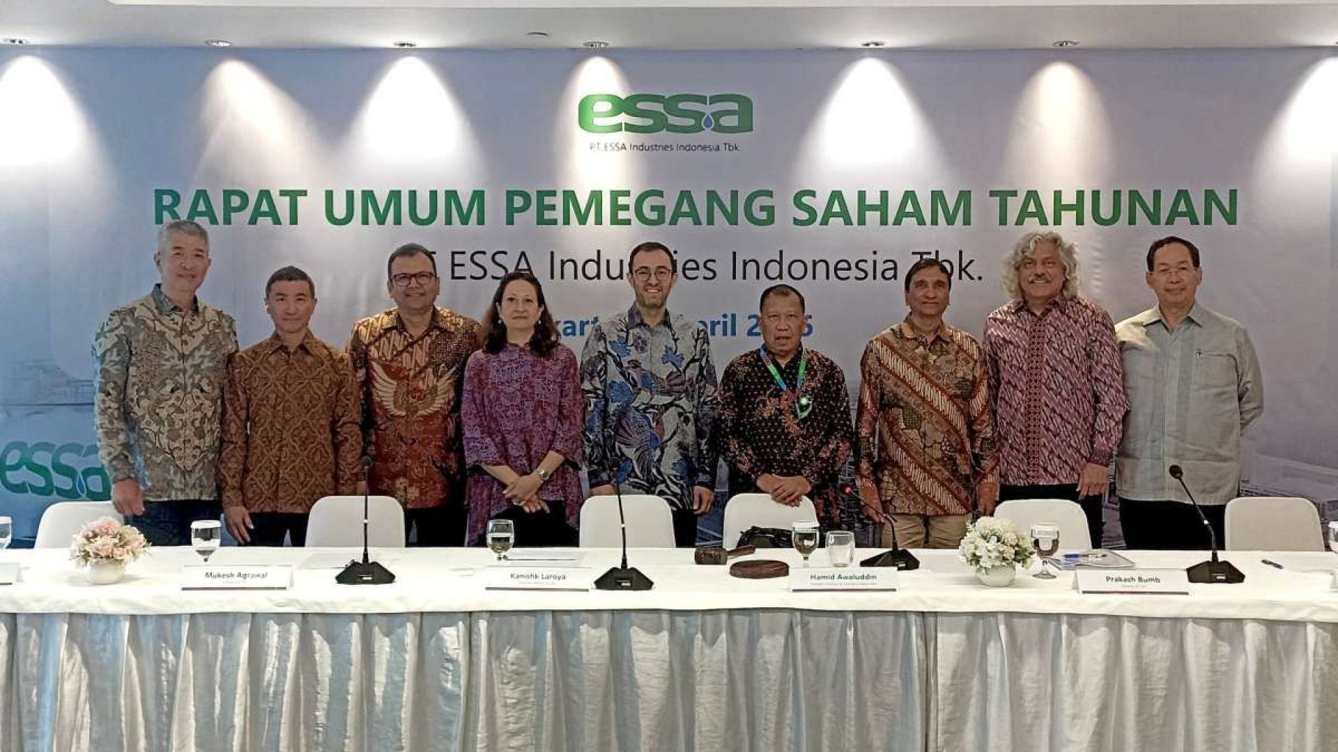 ESSA Industries Bagi-Bagi Dividen Tunai Rp172,26 Miliar