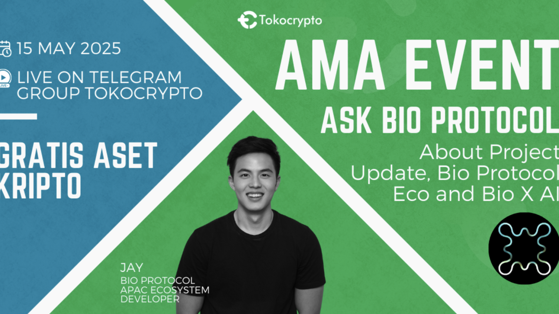 Tokocrypto x BIO Protocol Gelar AMA: Bahas Bioteknologi dan Web3